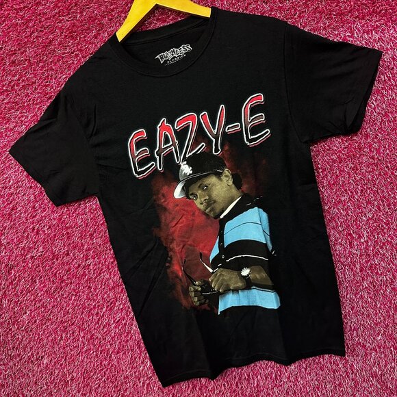 Eazy-E Ruthless Records NWA Poster West Coast Hip Hop Tee Small - Picture 3 of 4